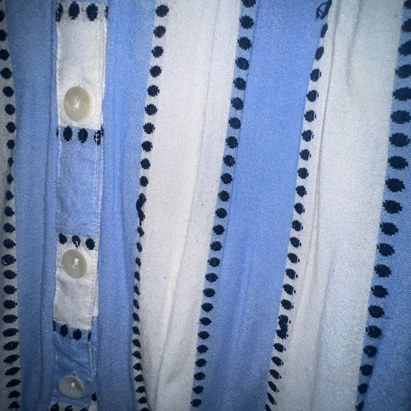 Blue button down blouse - Picture 3 of 3